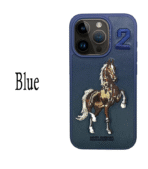 Arnolex leather embroidered iPhone case brown Arnolex premium leather iPhone cover embroidered detail