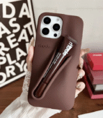 Arnolex Lip-Holder iPhone Case Silicone Cover Arnolex Lip-Holder iPhone Case Built-in Lip Slot Arnolex Lip-Holder iPhone Case Soft Touch Design Arnolex Lip-Holder iPhone Case for iPhone Arnolex Lip-Holder iPhone Case with Lip Balm Holder