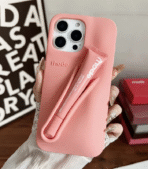 Arnolex Lip-Holder iPhone Case Silicone Cover Arnolex Lip-Holder iPhone Case Built-in Lip Slot Arnolex Lip-Holder iPhone Case Soft Touch Design Arnolex Lip-Holder iPhone Case for iPhone Arnolex Lip-Holder iPhone Case with Lip Balm Holder