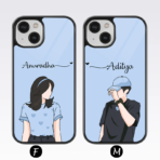 Arnolex Custom Couple Name Phone Case India | HD Print, Perfect Fit